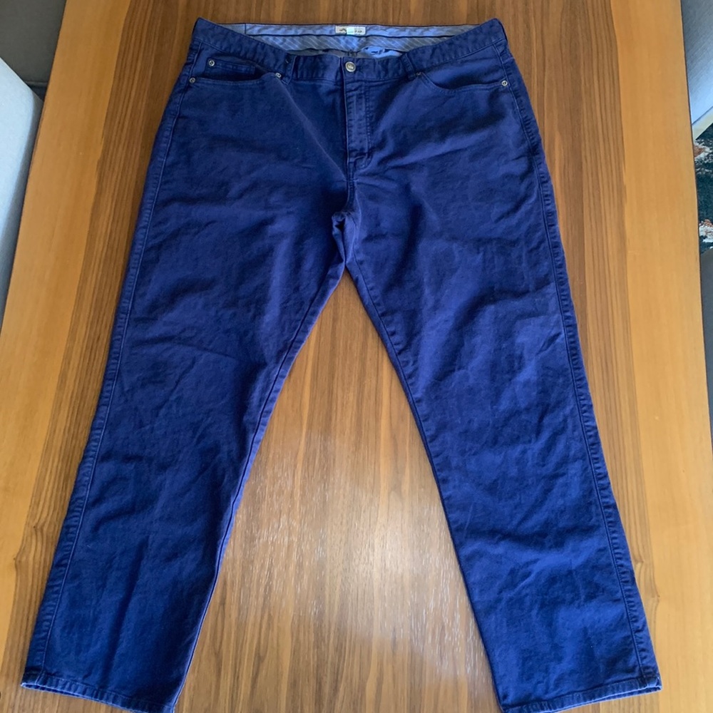 Peter Millar Crown Comfort Five Pocket Pant. 40/32. Navy Blue.